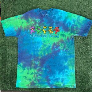 Vintage Y2K Grateful Dead T-Shirt Bears Tie Dye Band Tee